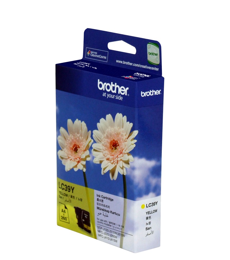 Mực in brother LC 39Y màu vàng