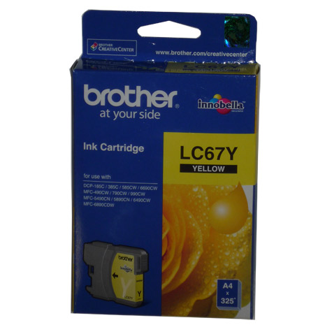 Mực in brother LC 67Y màu vàng