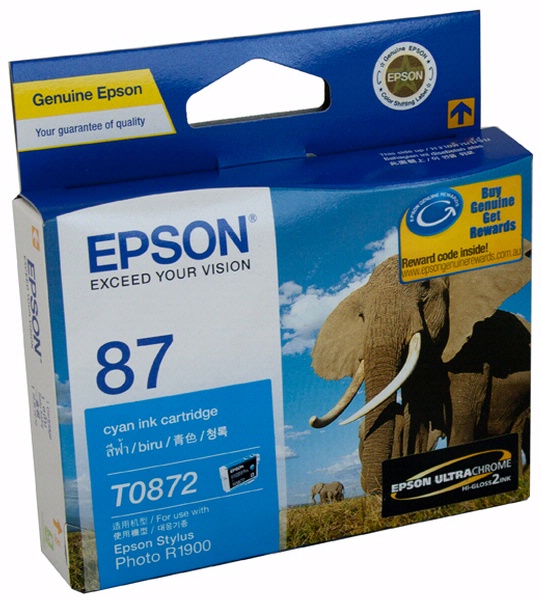 Mực in epson C13T087290 (T87) màu xanh