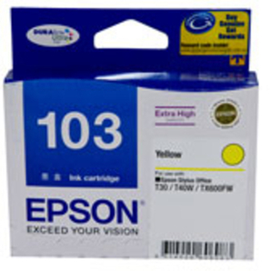 Mực in epson C13T103490 (T103) màu vàng Mực in epson C13T103490 (T103) màu vàng
