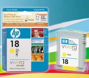 Mực in hp 18 màu vàng