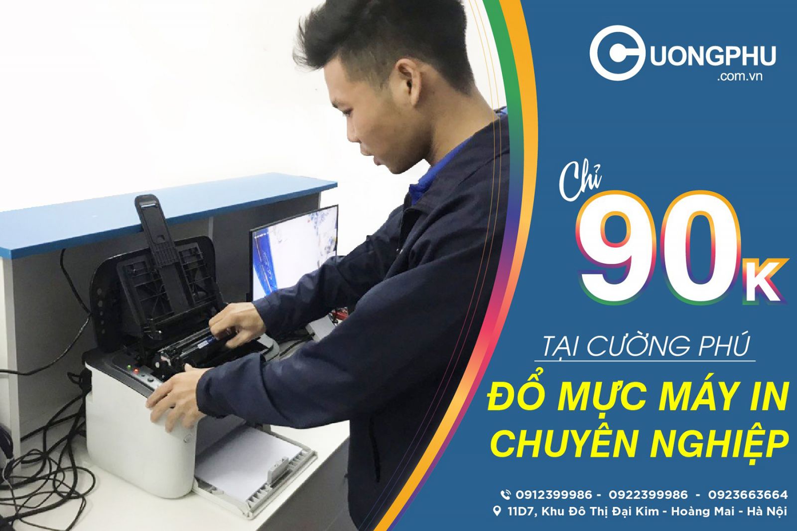 Cường Phú - Địa chỉ cung cấp dịch vụ đổ mực máy in ở Hà Nội